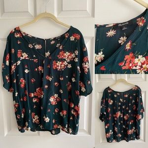 Madewell • Floral Evergreen Top